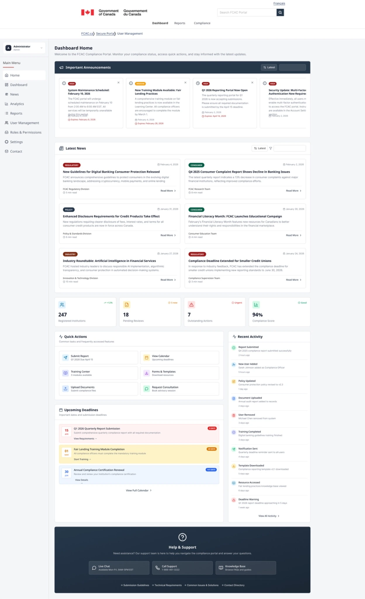 A full-page administrative design exploration.