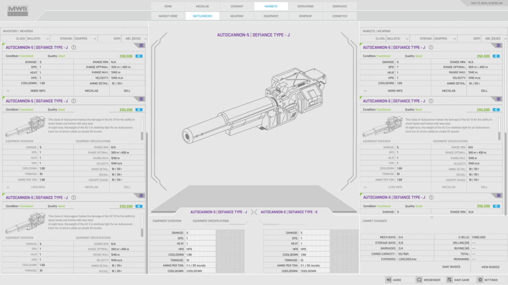 MW5 wirefframe - market